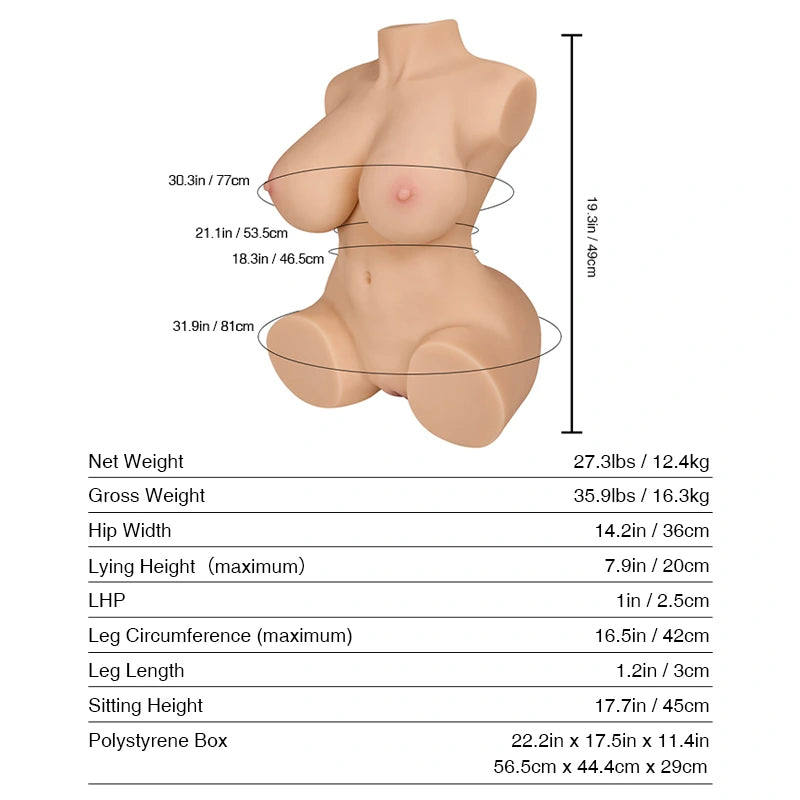T607 Sex Doll_Doll Measurements