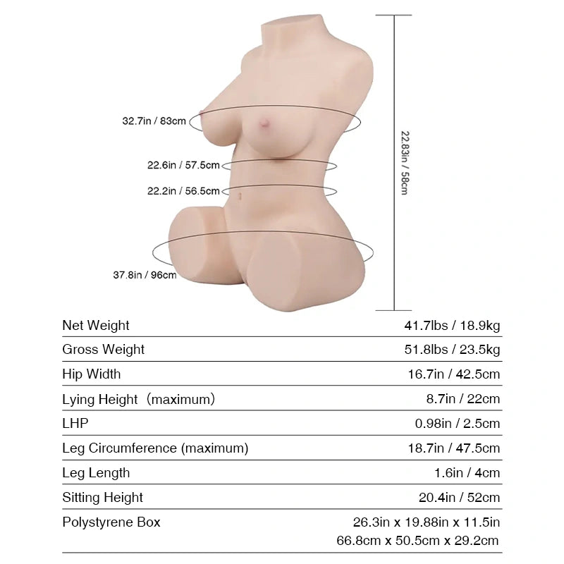 T608 Sex Doll_Doll Measurements
