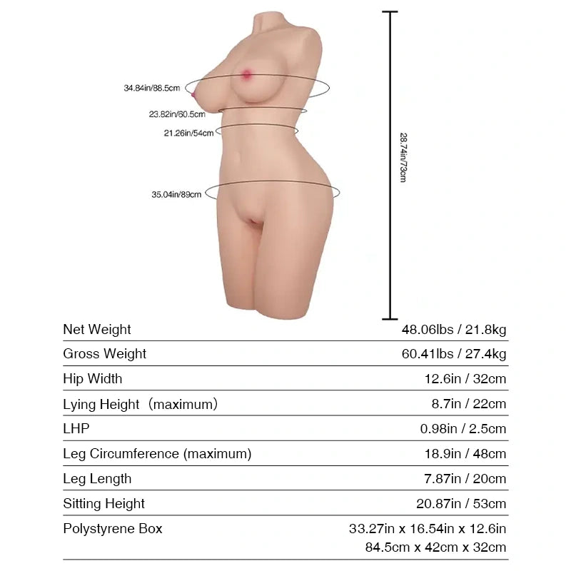 T609 Sex Doll_Doll Measurements