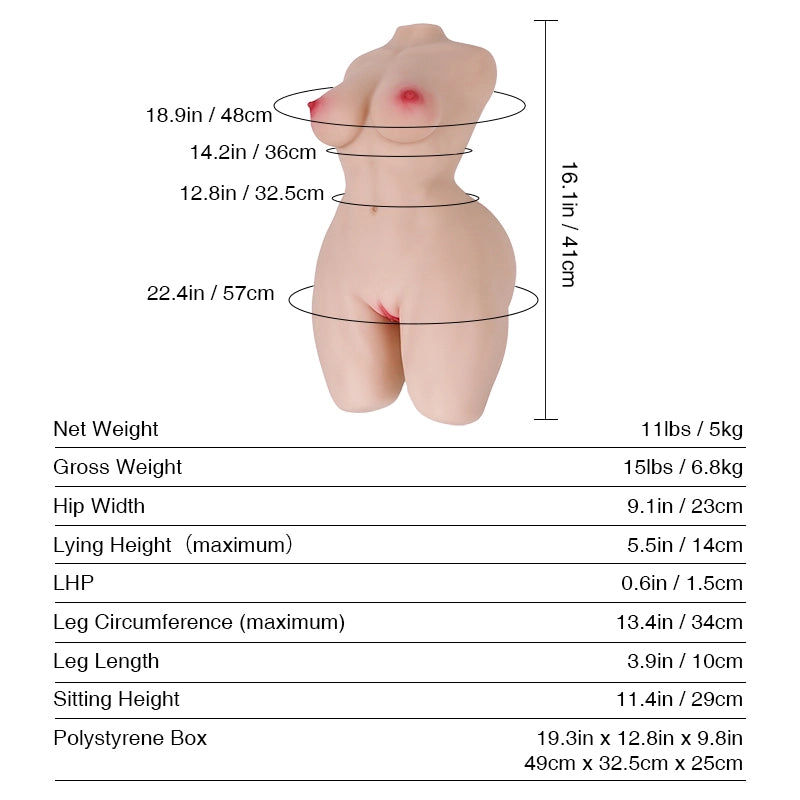 T618 Sex Doll_Doll Measurements