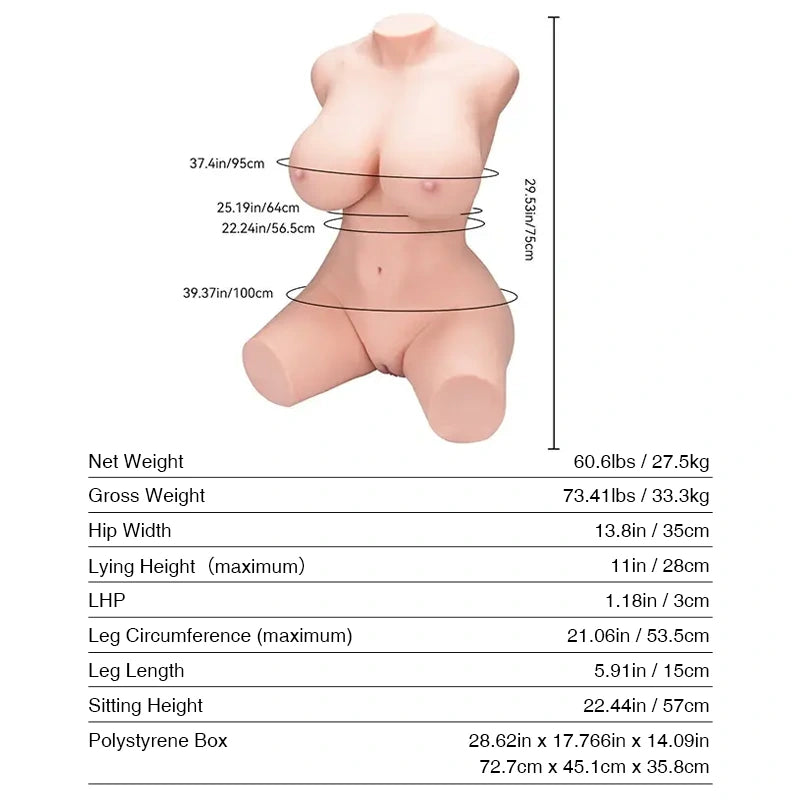 T633 Sex Doll_Doll Measurements