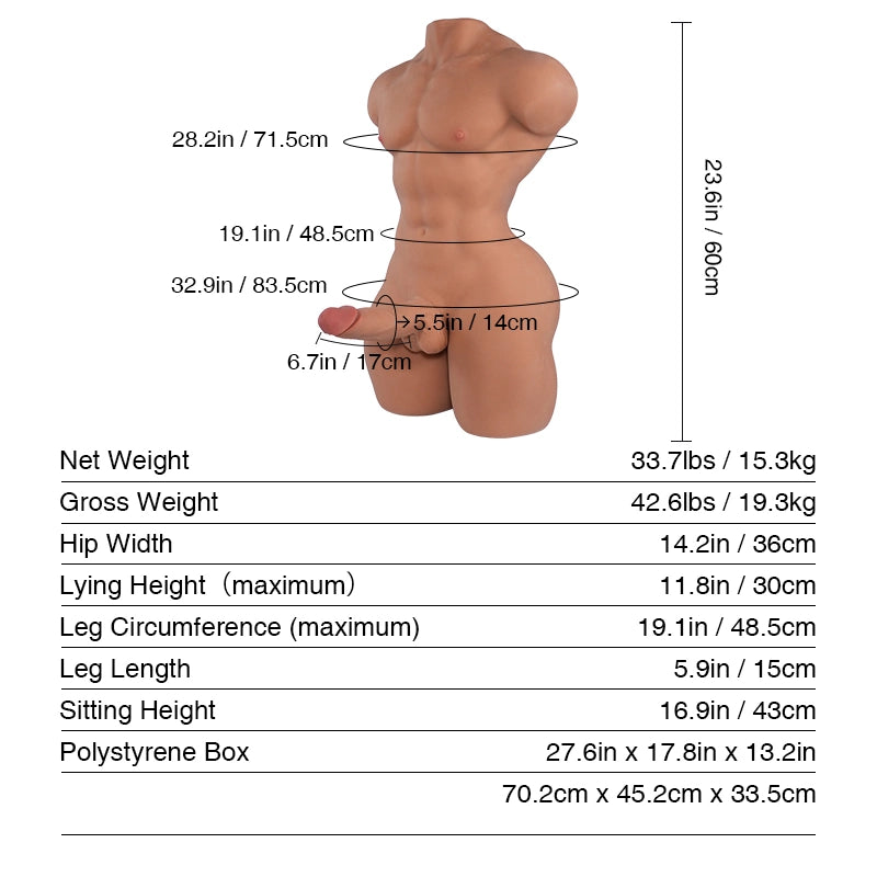 T636 Sex Doll_Doll Measurements
