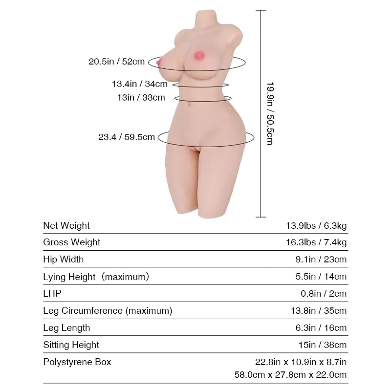 T612 Sex Doll_Doll Measurements