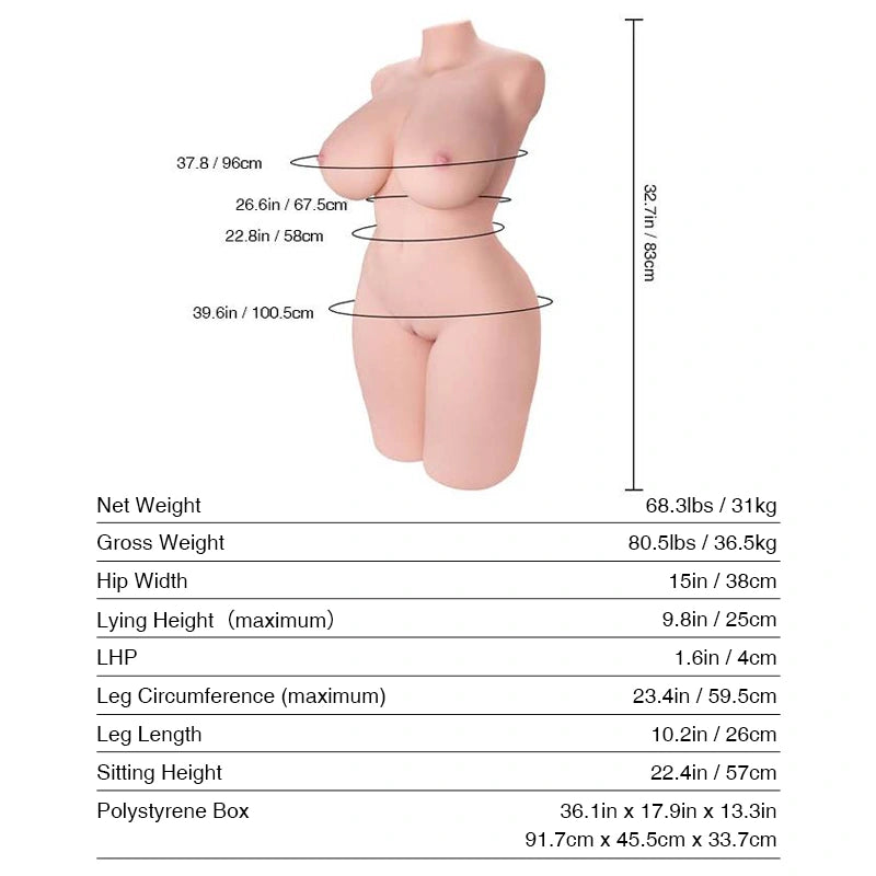 T616 Sex Doll_Doll Measurements