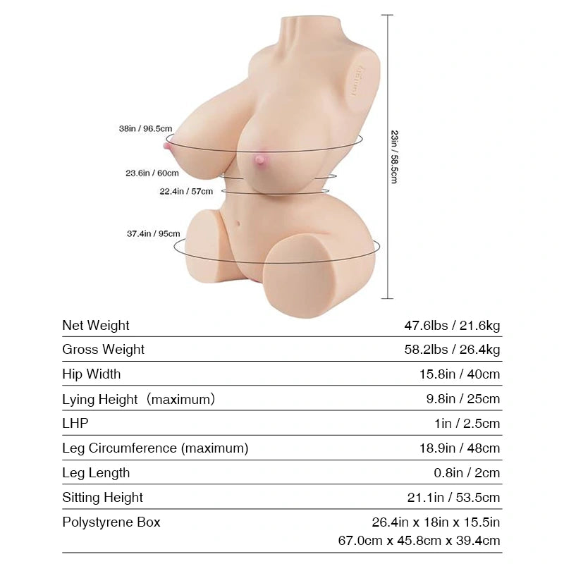 T617 Sex Doll_Doll Measurements