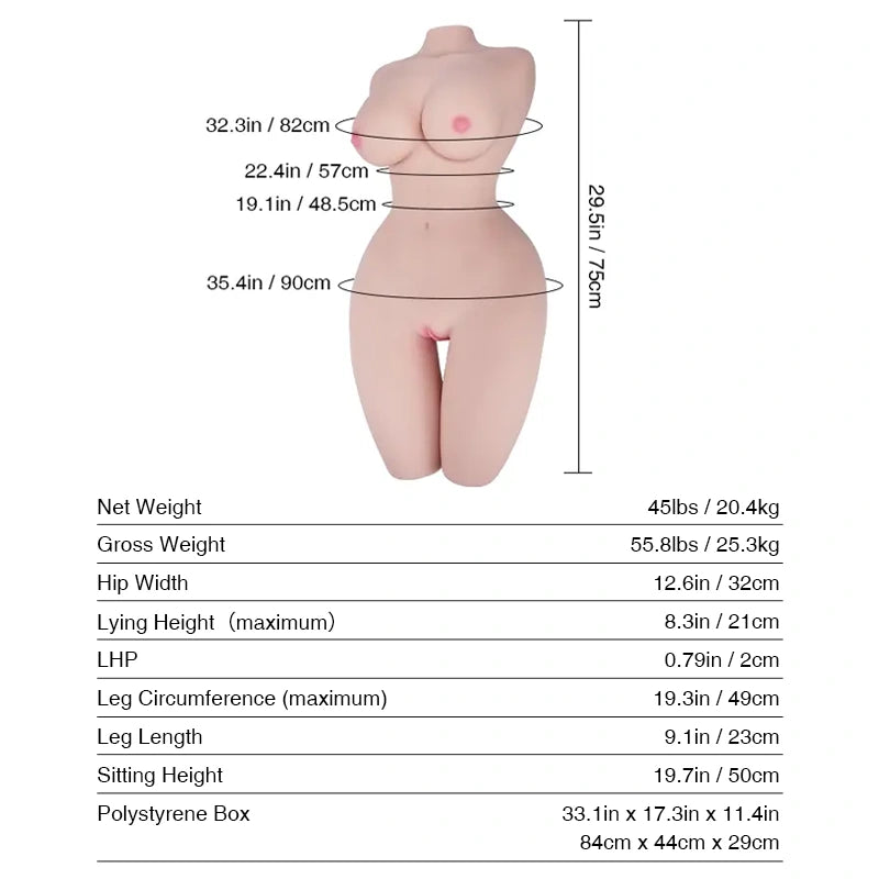 T610 Sex Doll_Doll Measurements